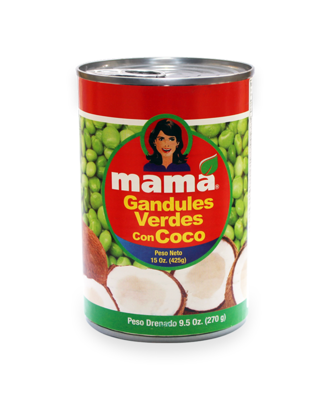 GUANDULES CON COCO MAMA 15 OZ 24/1
