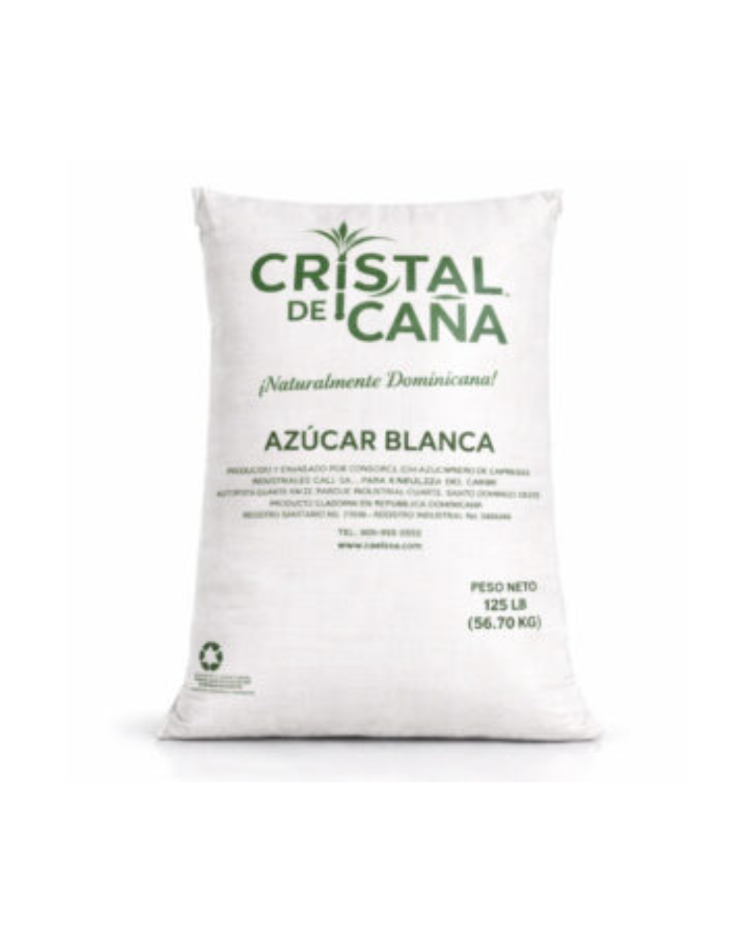 AZUCAR BLANCA CRISTAL CAÑA 125 LBS